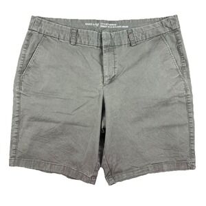 GAP‎ City Womens bermuda 9" Army Green/Olive cotton stretch shorts - SIZE 14